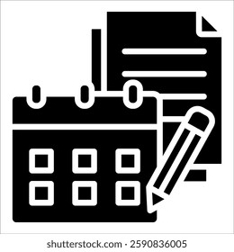 Daily Planner Icon Element For Design