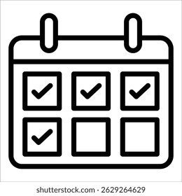 Daily Planner Icon Element For Design
