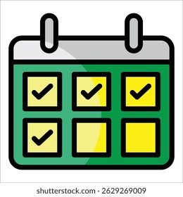 Daily Planner Icon Element For Design