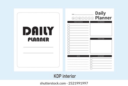 Plantilla Interior Del Daily Planner Kdp