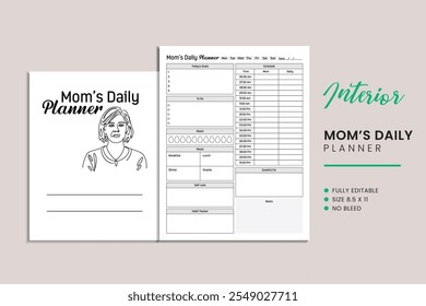 Mom’s Daily Planner Kdp Interior Template