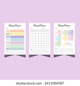 daily planner of kdp tamplate