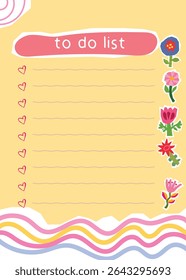 daily planner  note paper  to do list