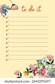 daily planner  note paper  to do list