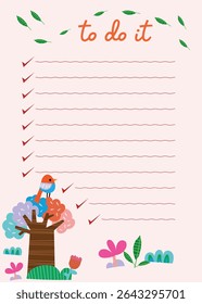 daily planner  note paper  to do list