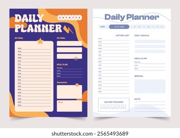 Daily Planner, Personal Planner Layout, Printable Planner