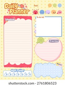 a daily planner for self productivity template design
