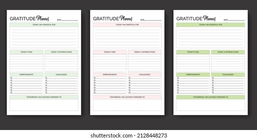 Daily planner template design daily self-motivation planner design minimalist planner pages 