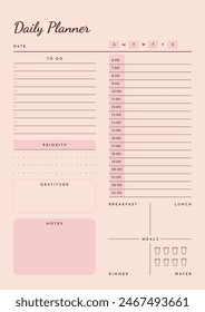 daily planner, today planner, daily activities vector