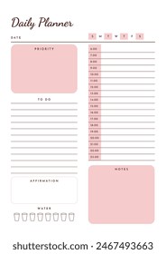 daily planner, today planner, daily activities vector