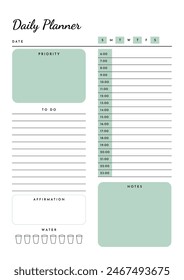 daily planner, today planner, daily activities vector