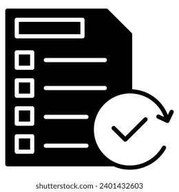 Ilustración vectorial de línea de icono de planificación diaria