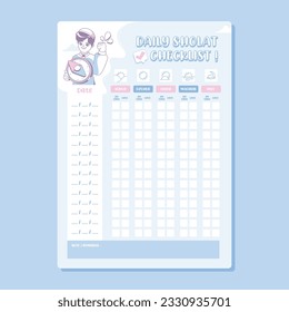 daily prayer challenge checklist template design