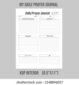 Daily prayer journal Prayer Journal,Prayer Template,Guided Prompts,Bible Study,Christian Planner,Gratitude Journal,Prayer Printable,Kdp Prayer,Guided Prompts For Bible Study,Prayers,Religious