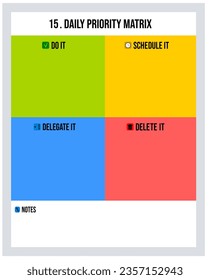 Daily priority matrix. Date 15. Eisenhower Matrix Template. Priority List Planner. Time Management Planner. Task Priority Matrix Planner Design. Modern Planner Template. 