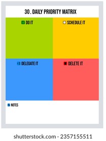 Daily priority matrix. Date 30. Eisenhower Matrix Template. Priority List Planner. Time Management Planner. Task Priority Matrix Planner Design. Modern Planner Template. 