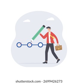 Daily professional schedule and task balance Illustration 