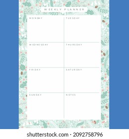 Daily Project White Color Planner Vector Format