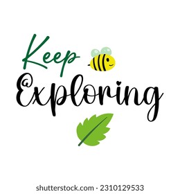 Daily qoute and motivation vector design lettering