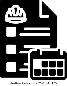 Daily Report Icon Element For Design