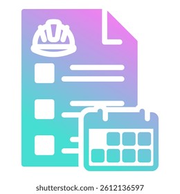 Daily Report Icon Element For Design