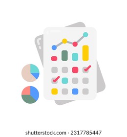 Daily Report icon in vector. Illustration