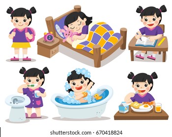 Kids Taking Pills Glass Waterchildren Taking Stock Vector (Royalty Free ...