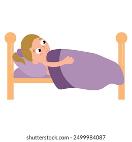  Daily routine. The child goes to bed
