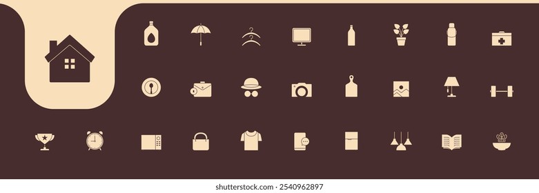 daily routine modern flat icons design vector