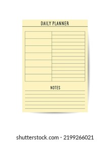 Daily Routines planner template minimalist planners Business organizer page