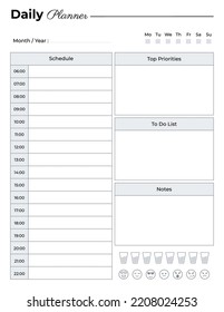 Daily Schedule Planner, Daily Planner