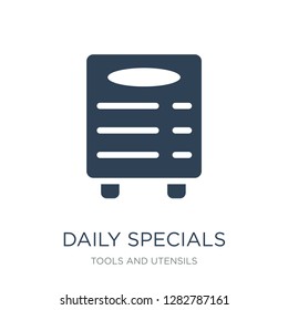 daily specials board icon vector on white background, daily specials board trendy filled icons from Tools and utensils collection, daily specials board vector illustration