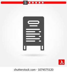 daily specials board vector icon