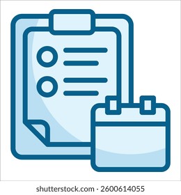 Daily Task Planner Icon Element For Design