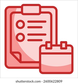 Daily Task Planner Icon Element For Design