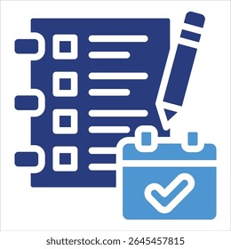 Elemento De Icono Del Planificador De Tareas Diario Para El Diseño