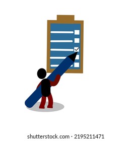 daily to-do list vector illustration