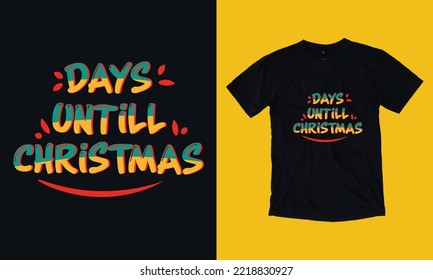 daily until christmas t shirt design free vector svg design template, gnome, santa clause, December , cookie, crew, typography, snowman, new year