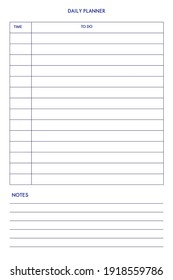 daily weekly personal planner diary template in classic strict style. individual schedule in minimal restrained business design.