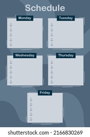 Daily and weekly planner with Anchor