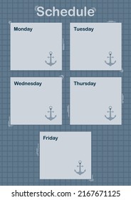 Daily and weekly planner with Anchor