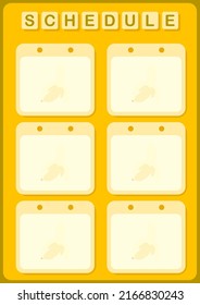 Daily and weekly planner with Banana