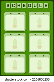 Daily and weekly planner with Cactus