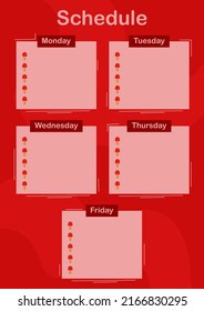 Daily and weekly planner with Ice Cream