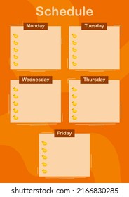 Daily and weekly planner with Inflatable Duck
