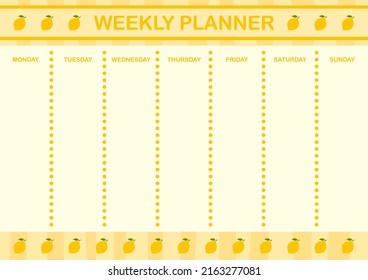 Daily and weekly planner with Lemon