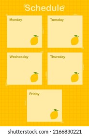 Daily and weekly planner with Lemon