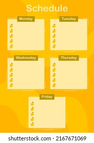 Daily and weekly planner with Lemon