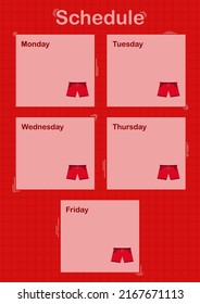 Daily and weekly planner with Shorts