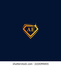 Daimond AE, EA letter logo design template elements. Modern abstract digital alphabet letter logo. Vector illustration. Daimond logo, Daimond letter logo.